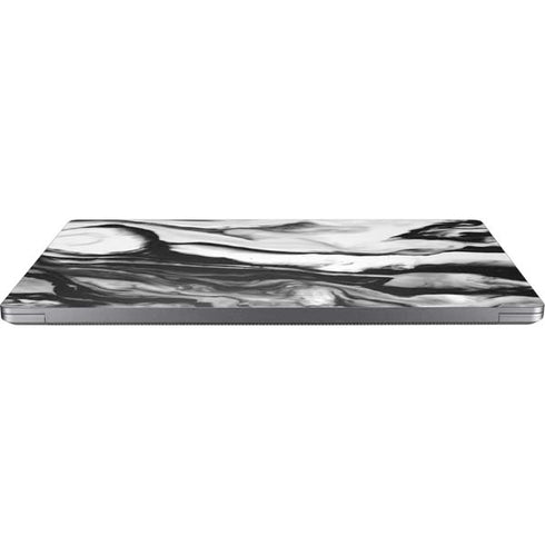 Black and White Marble Ink Universal Laptop 16.6in (13.4 x 9.7in) Skin